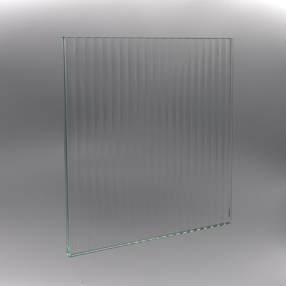 reeded glass sample